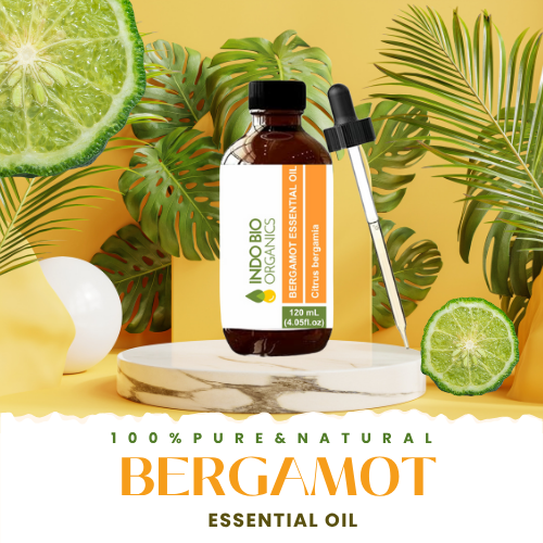 Premium & Pure Bergamot Essential Oil – Calming, Uplifting & Skin-Friendly Aromatherapy