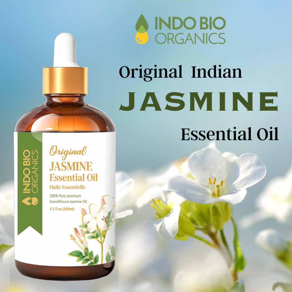 Premium & Pure Jasmine Essential Oil - Aromatherapy Grade, 100% Natural, Therapeutic Scent for Relaxation and Mood Uplift