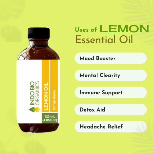 Premium & Pure Lemon Essential Oil | Cold-Pressed & Therapeutic Grade