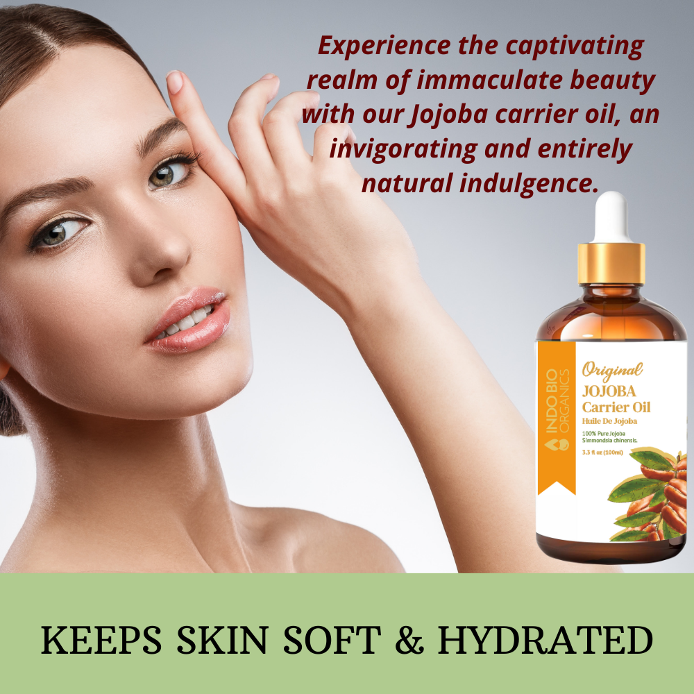 Premium & Pure Jojoba Carrier Oil 100% Pure Moisturizing Oil, skin, hair and body, Unrefined Hexane Free, Natural Cold Pressed + UV Protected,
