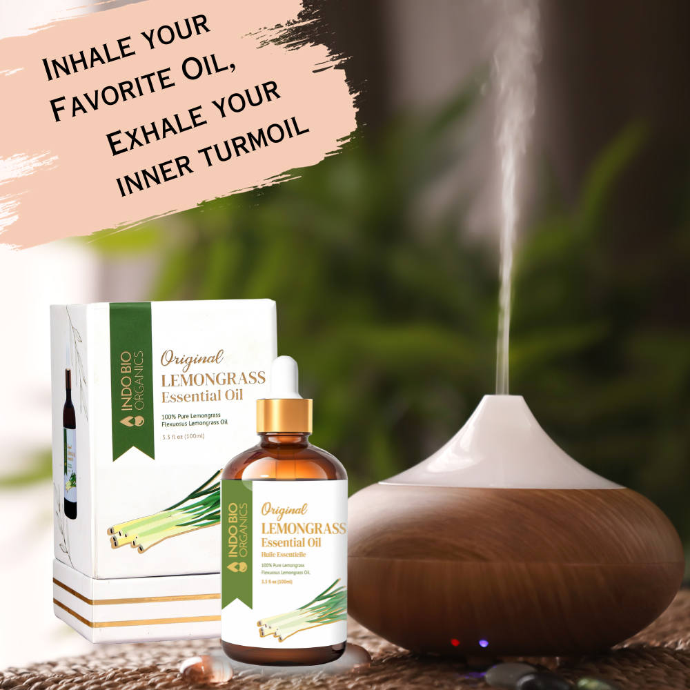 Premium & Pure Lemongrass Essential Oil - 100% Natural, Therapeutic Grade Aromatherapy Oil