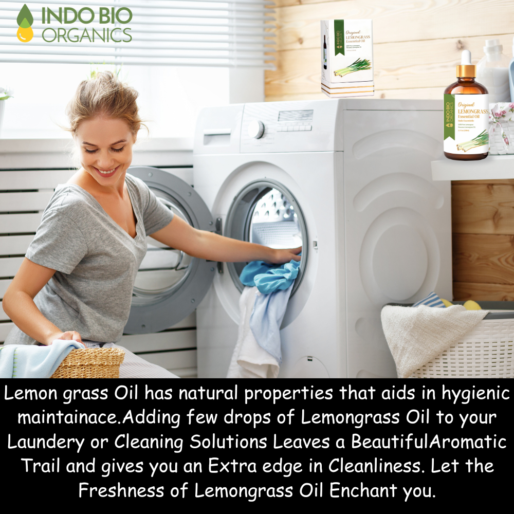 Premium & Pure Lemongrass Essential Oil - 100% Natural, Therapeutic Grade Aromatherapy Oil