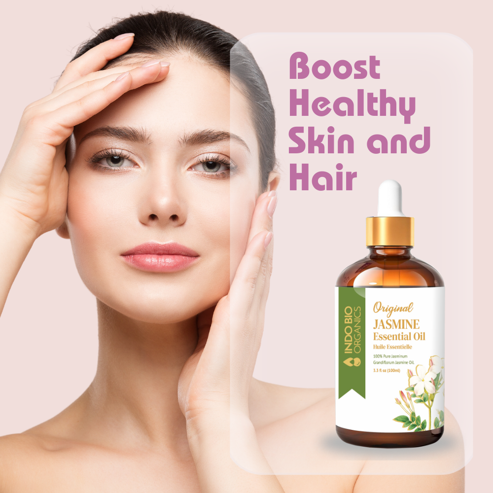 Premium & Pure Jasmine Essential Oil - Aromatherapy Grade, 100% Natural, Therapeutic Scent for Relaxation and Mood Uplift