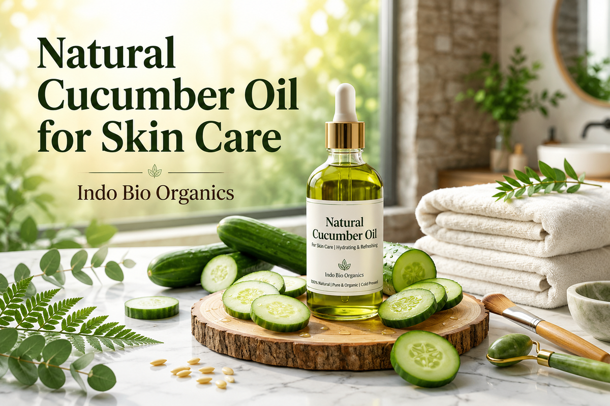 Natural Cucumber Oil for Healthy Skin Care
