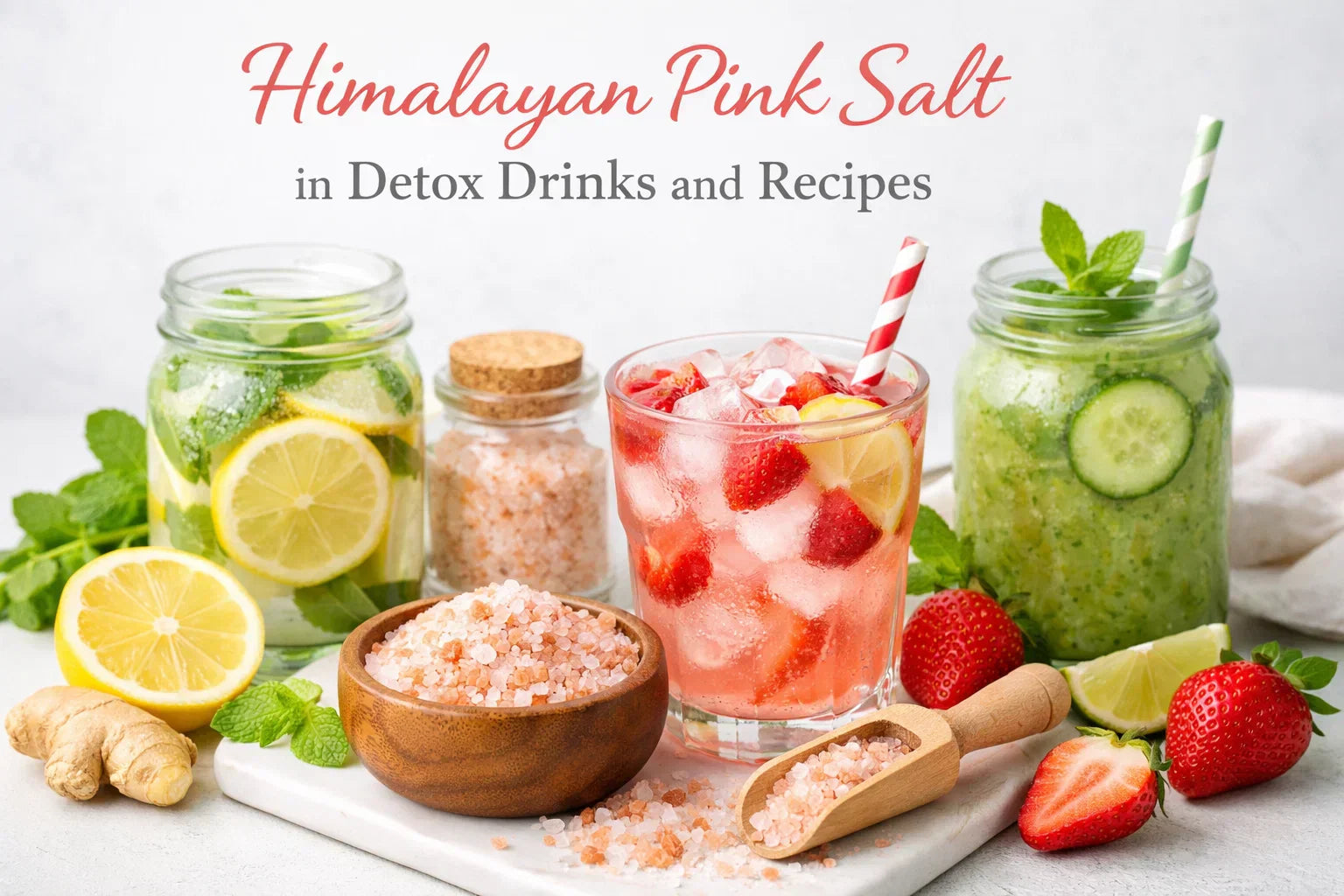 Himalayan Pink Salt in Detox Drinks and Recipes