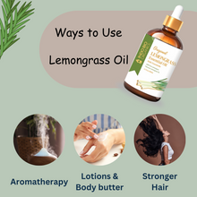 Load image into Gallery viewer, Pure Lemongrass Essential Oil - 100% Natural, Therapeutic Grade Aromatherapy Oil