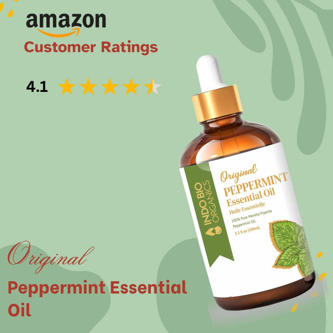 Premium & Pure Peppermint Essential Oil - 100% Natural Aromatherapy Oil for Relaxation and Refreshment