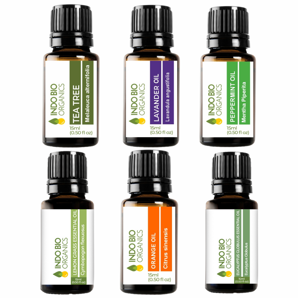 Pure Therapeutic Grade Oils kit- Top 6 Aromatherapy Oils Gift (PREMIUM SET OF 6X15ML)