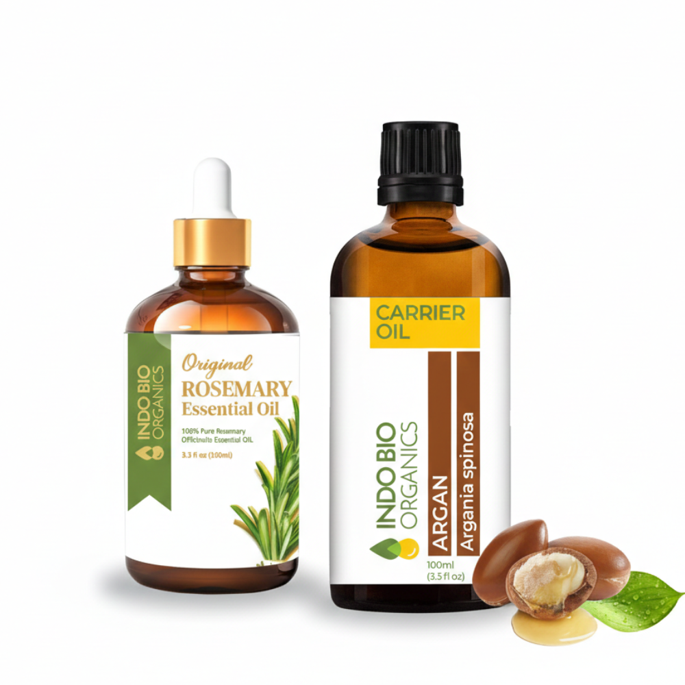 Hair Nourish Combo - Argan Carrier Oil + Rosemary Oil
