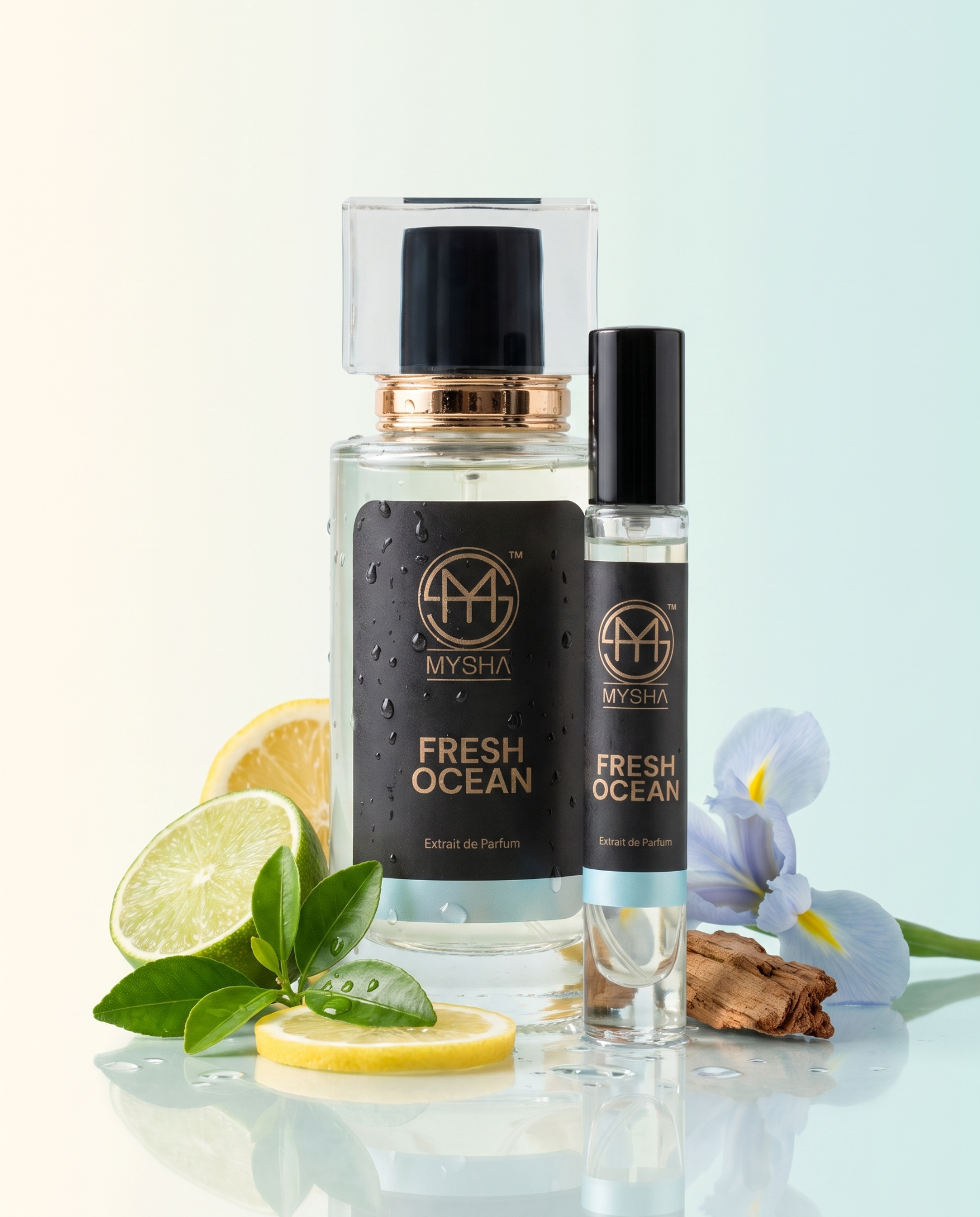 Fresh Ocean 50 ml and 10 ml perfume combo