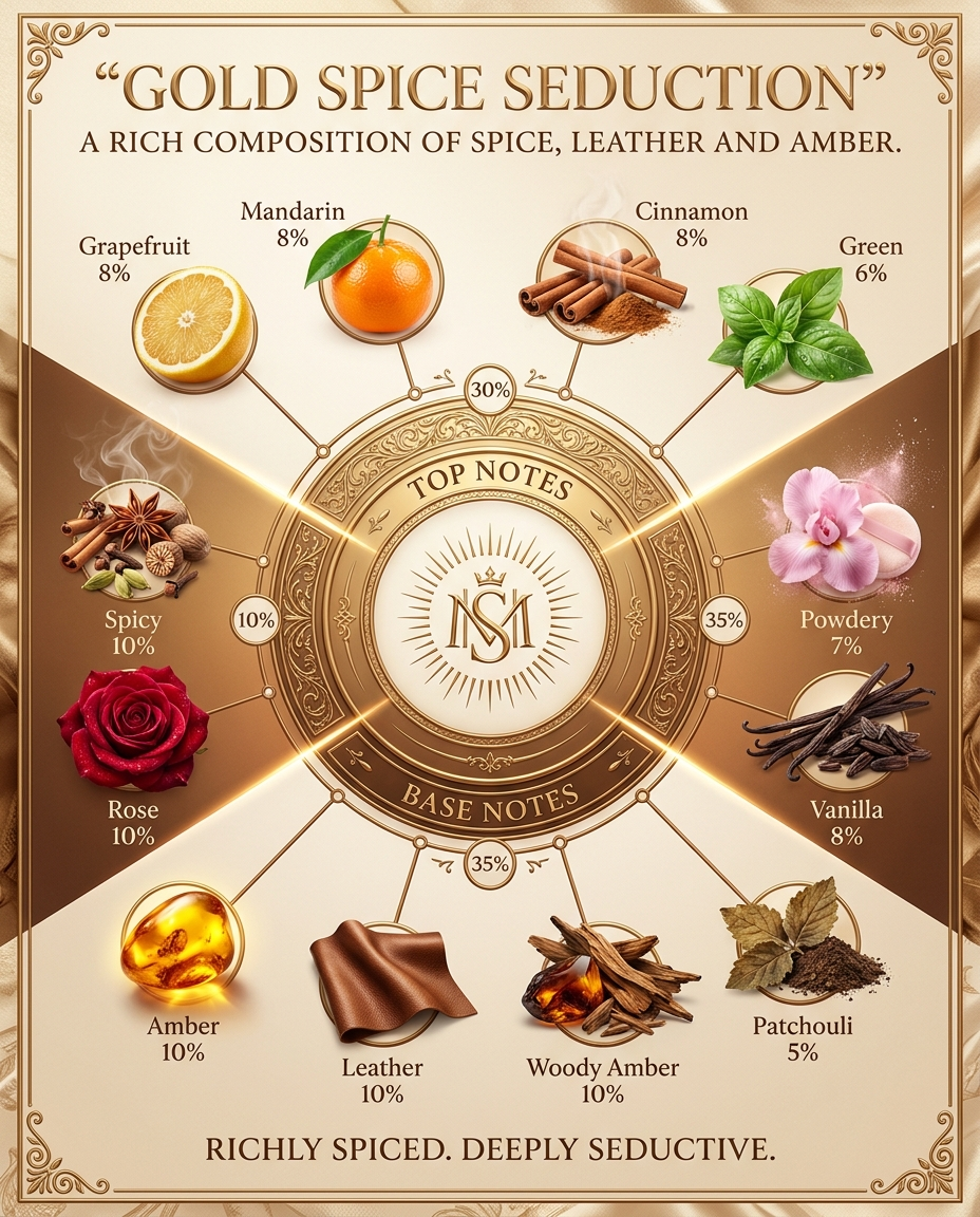 Gold Spice Seduction fragrance notes